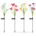 최고 판매 4*LED 컬러 변화 나이트 라이트 스케이프 아름다운 장식 방수 LED 태양 꽃 빛 정원